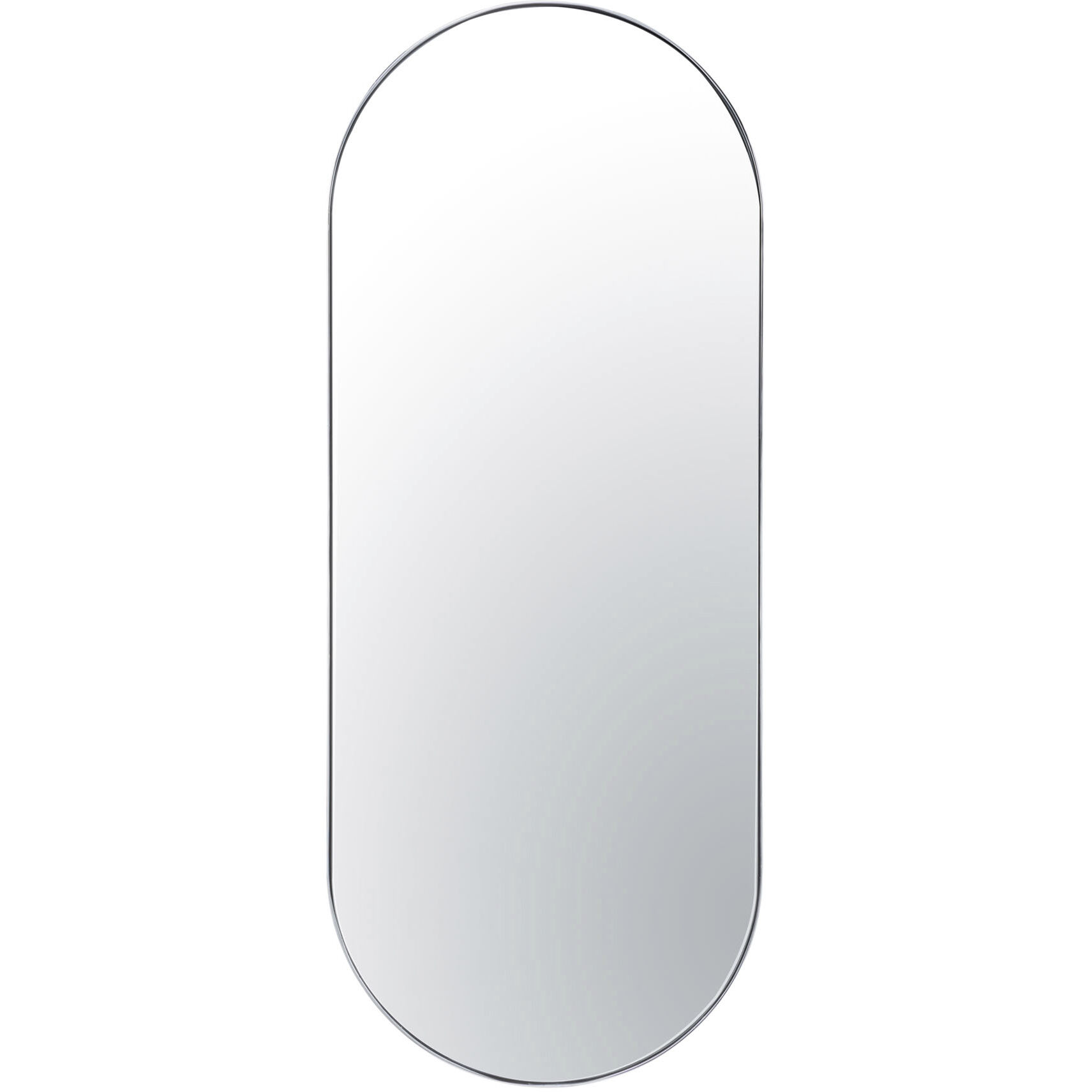 Capsule 60 X 24 inch Chrome Wall Mirror