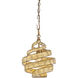 Flow 1 Light 10 inch Baguette Pendant Ceiling Light, Smithsonian Collaboration