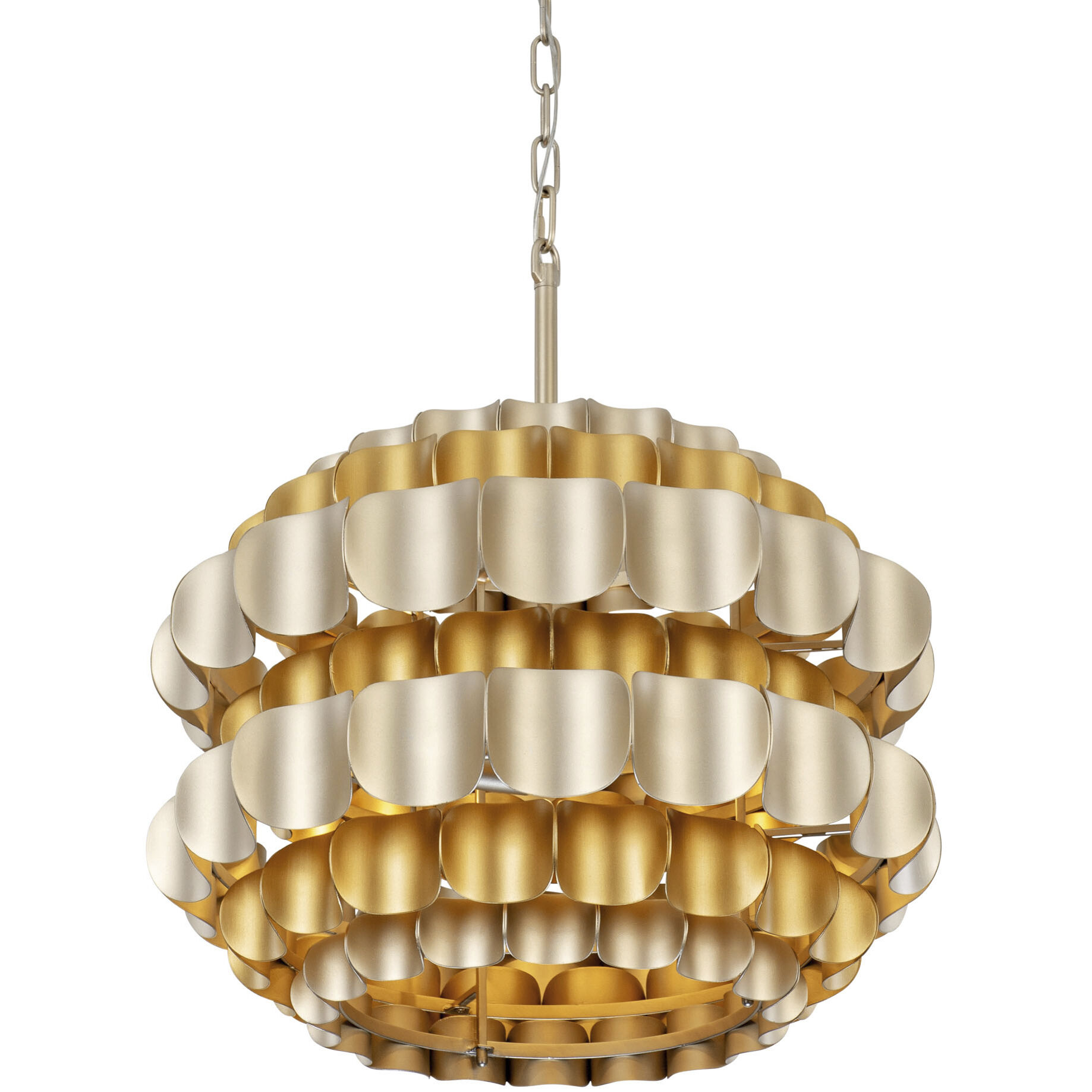 Swoon 3 Light 20 inch Antique Gold/Gold Dust Pendant Ceiling Light, Smithsonian Collaboration