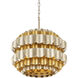 Swoon 3 Light 20 inch Antique Gold/Gold Dust Pendant Ceiling Light, Smithsonian Collaboration