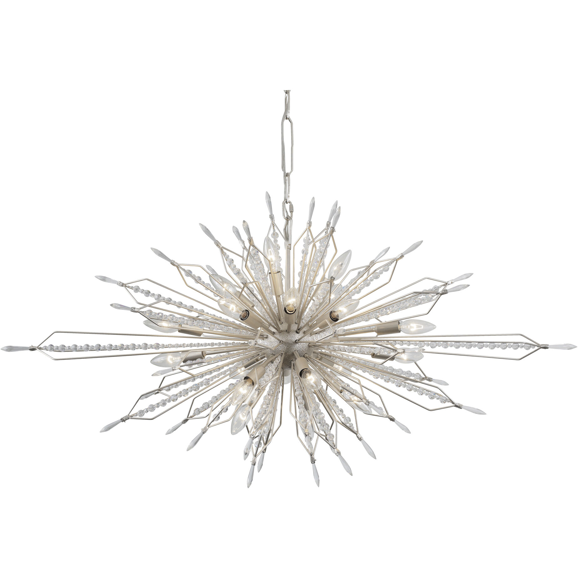 Orbital 20 Light 48 inch Gold Dust Linear Pendant Ceiling Light