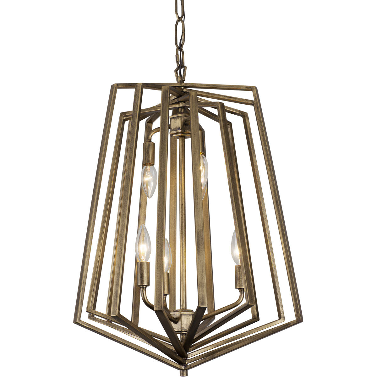 Gymnast 6 Light 20 inch Havana Gold Foyer Pendant Ceiling Light