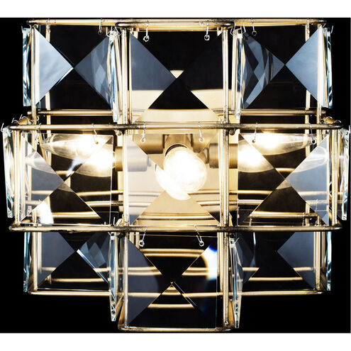 Cubic 3 Light 12 inch Calypso Gold Sconce Wall Light