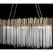 Matrix 6 Light 36.5 inch Havana Gold Linear Pendant Ceiling Light