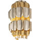 Swoon 2 Light 10 inch Antique Gold Sconce Wall Light, Smithsonian Collaboration