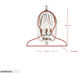 Voliere 2 Light 12 inch Havana Gold Wall Sconce Wall Light