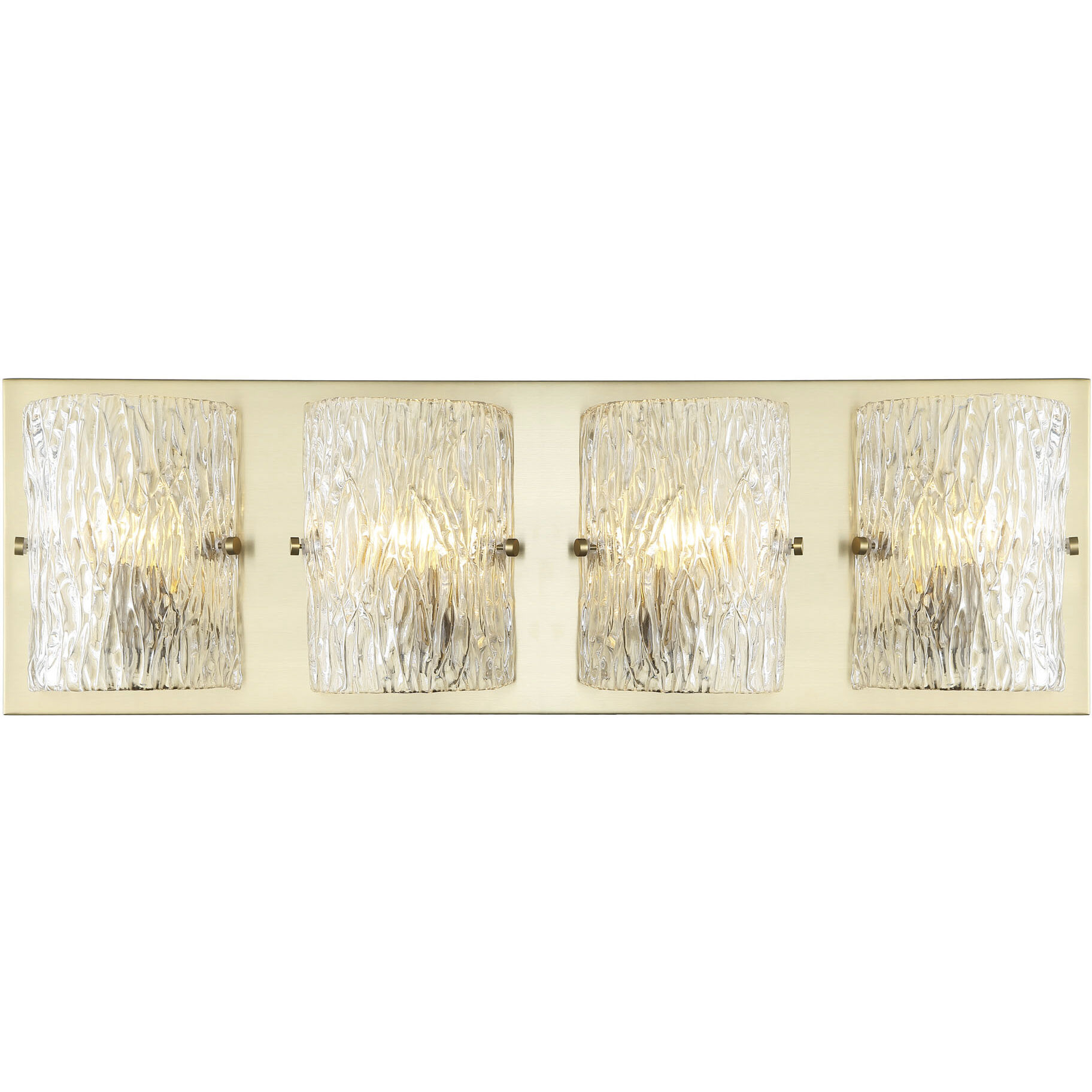 Morgan 4 Light 31 inch Satin Brass Bath Vanity Light Wall Light