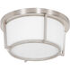 Smart LED 10 inch Satin Nickel Flush Mount Ceiling Light