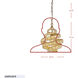 Flow 1 Light 10 inch Baguette and Natural Rattan Mini Pendant Ceiling Light in Baguette/Natural Rattan, Smithsonian Collaboration
