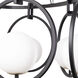 Stopwatch 6 Light 34.5 inch Matte Black and French Gold Linear Pendant Ceiling Light