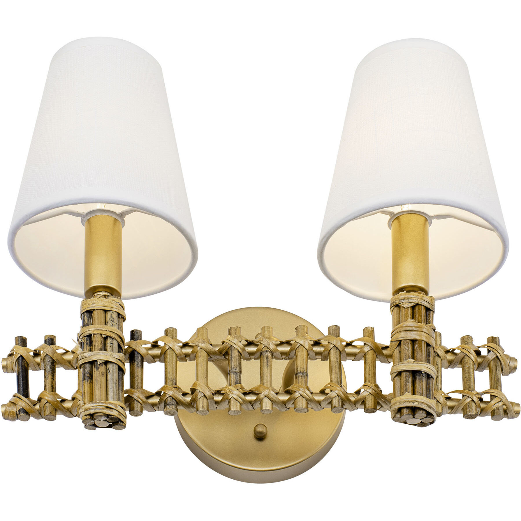 Nevis LED 14 inch French Gold Bath Vanity Wall Light