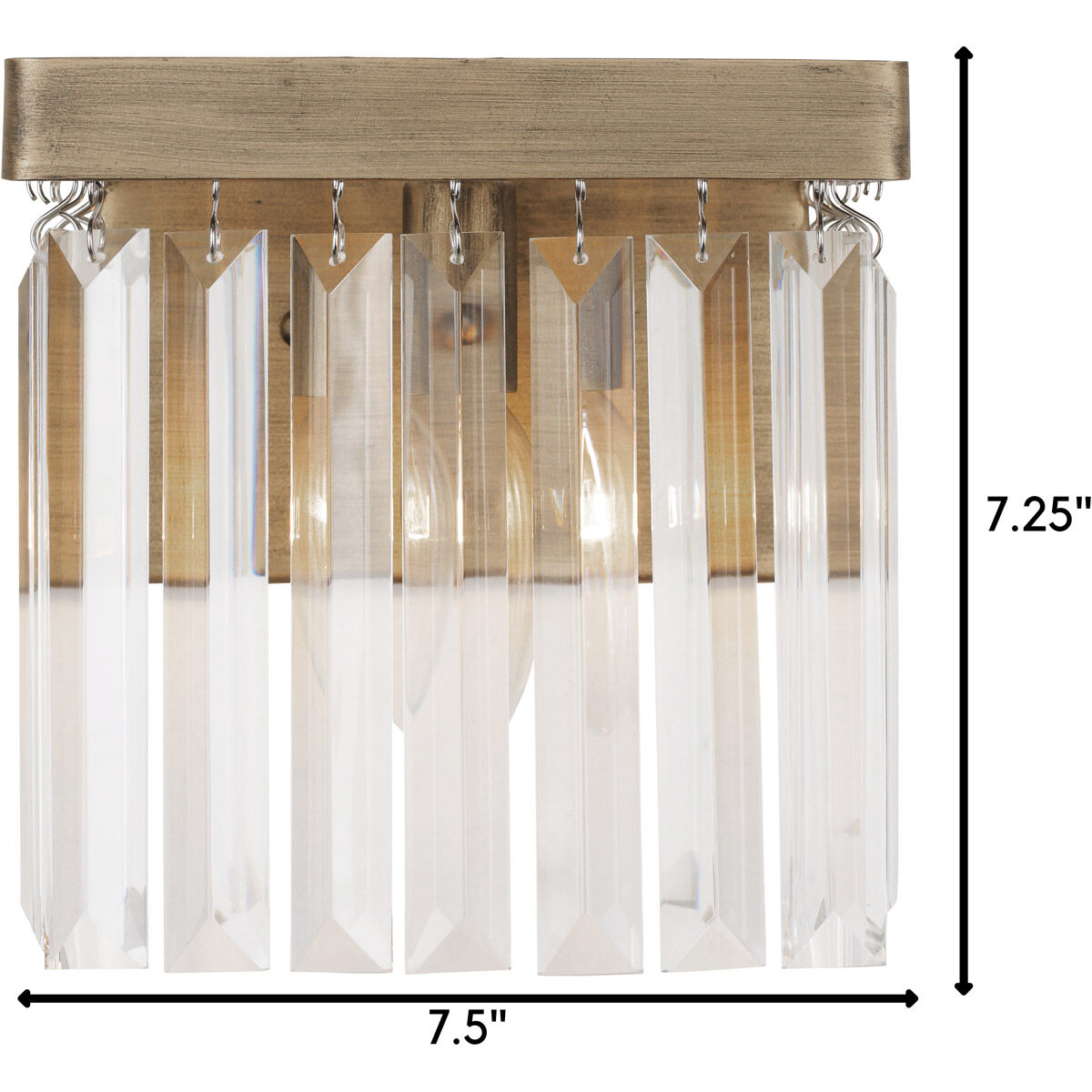 Social Club 1 Light 7.5 inch Havana Gold Bath Vanity Light Wall Light