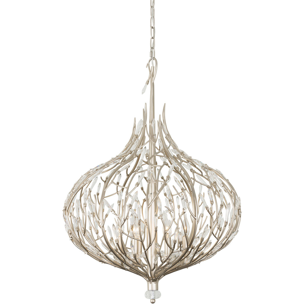 Bask 6 Light 26.5 inch Gold Dust Pendant Ceiling Light