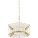 Arcade 6 Light 24 inch French Gold Pendant Ceiling Light