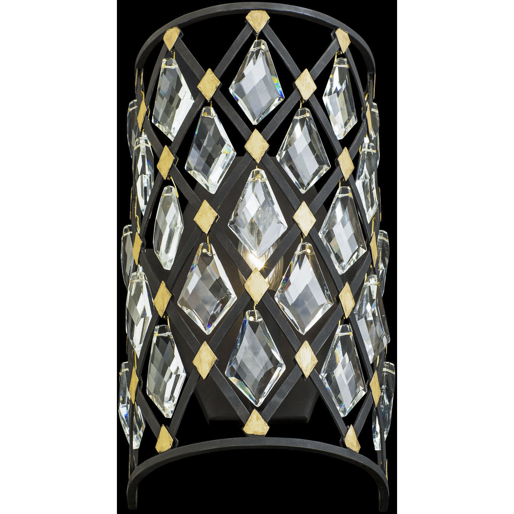 Windsor 1 Light 7 inch Carbon and Havana Gold Wall Sconce Wall Light