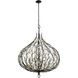 Bask 9 Light 32 inch Matte Black and French Gold Pendant Ceiling Light