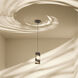 Flow 1 Light 4 inch Gold Mini Pendant Ceiling Light in Matte Black/French Gold