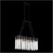 Matrix 6 Light 36.5 inch Matte Black and French Gold Linear Pendant Ceiling Light