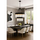 Matrix 14 Light 30 inch Matte Black and French Gold Chandelier Ceiling Light