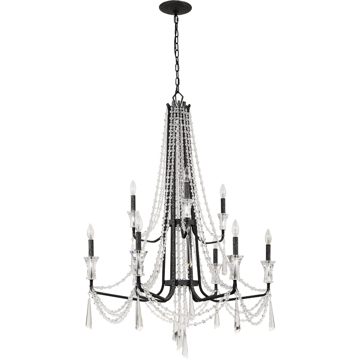 Barcelona 9 Light 34.5 inch Onyx Chandelier Ceiling Light