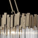 Matrix 6 Light 36.5 inch Havana Gold Linear Pendant Ceiling Light
