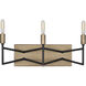 Bodie 3 Light 17 inch Havana Gold and Carbon Bath Vanity Wall Light