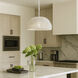 Urchin 1 Light 18 inch White Mini Pendant Ceiling Light