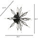 Orbital 4 Light 18.3 inch Carbon Semi-Flush Ceiling Light