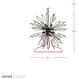 Orbital 12 Light 28 inch Carbon Pendant Ceiling Light