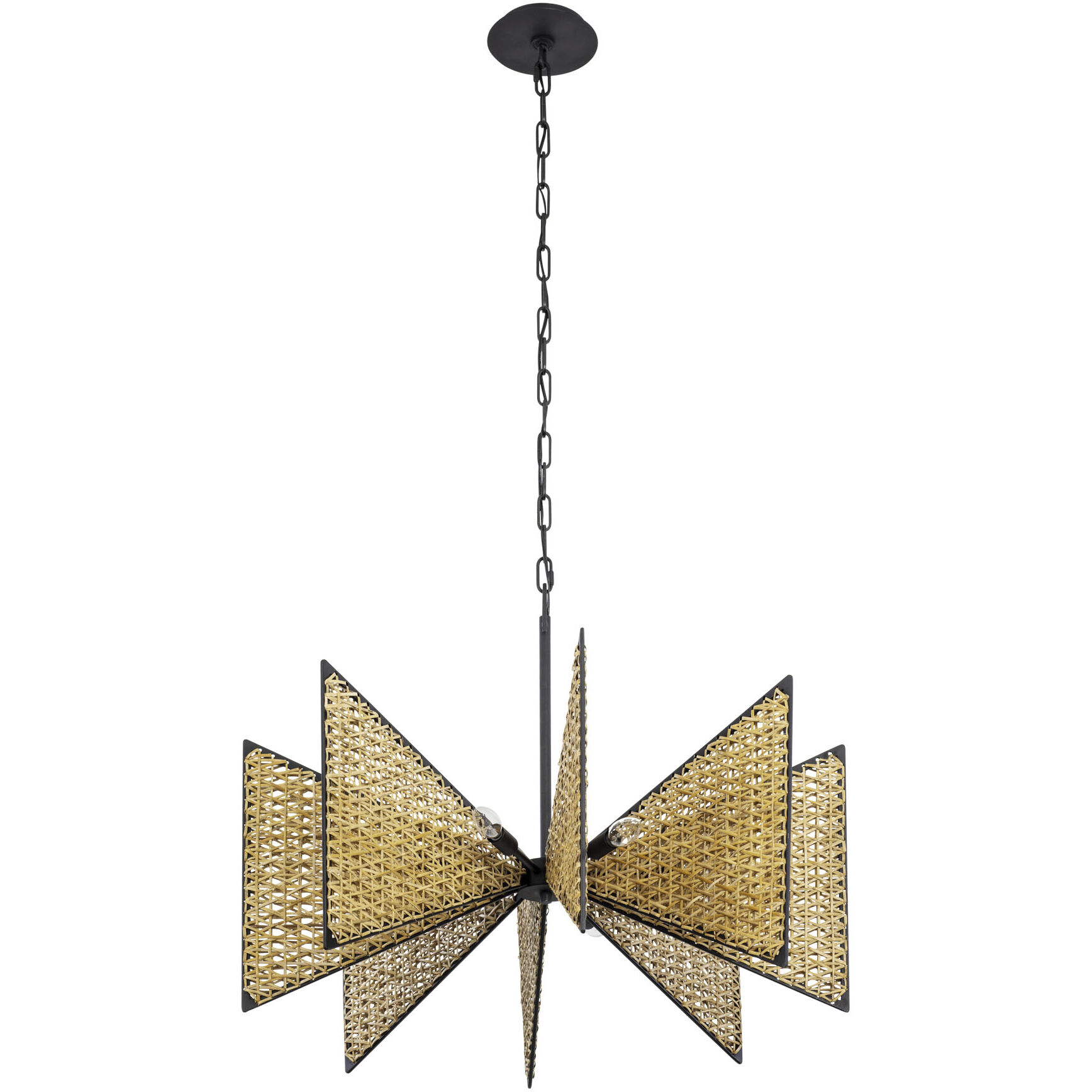 Machina 8 Light 32 inch Matte Black with Sulihiya Chandelier Ceiling Light, Smithsonian Collaboration