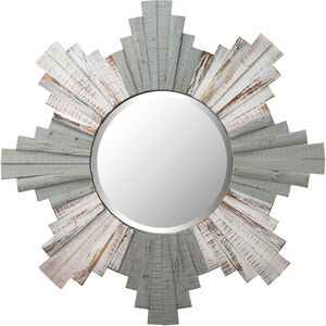 Sunburst 36 X 36 inch Grey and Whitewash Mirror, Varaluz Casa