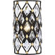 Windsor 1 Light 7 inch Carbon and Havana Gold Wall Sconce Wall Light