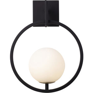Stopwatch 1 Light 12 inch Matte Black and French Gold Wall Sconce Wall Light