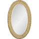Athena 40.25 X 24.25 inch French Gold with Natural Seagrass Wall Mirror