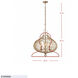 Bask 3 Light 18 inch Gold Dust Pendant Ceiling Light