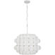 Swoon 3 Light 20 inch Matte White Pendant Ceiling Light, Smithsonian Collaboration