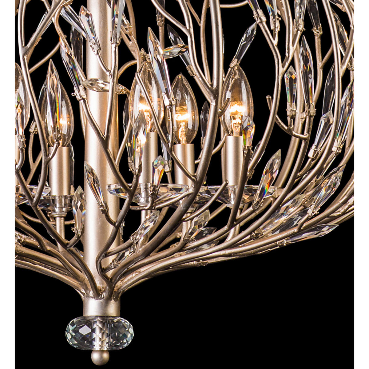 Bask 6 Light 26.5 inch Gold Dust Pendant Ceiling Light