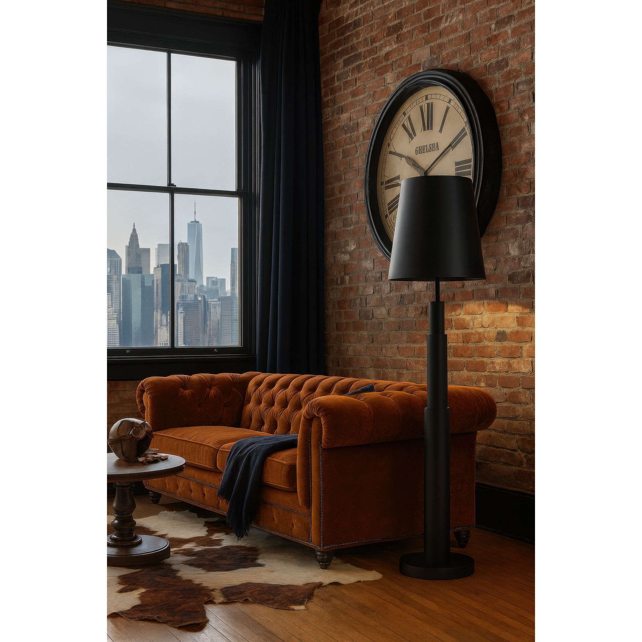 Giustino 70 inch 6 watt Matte Black Floor Lamp Portable Light