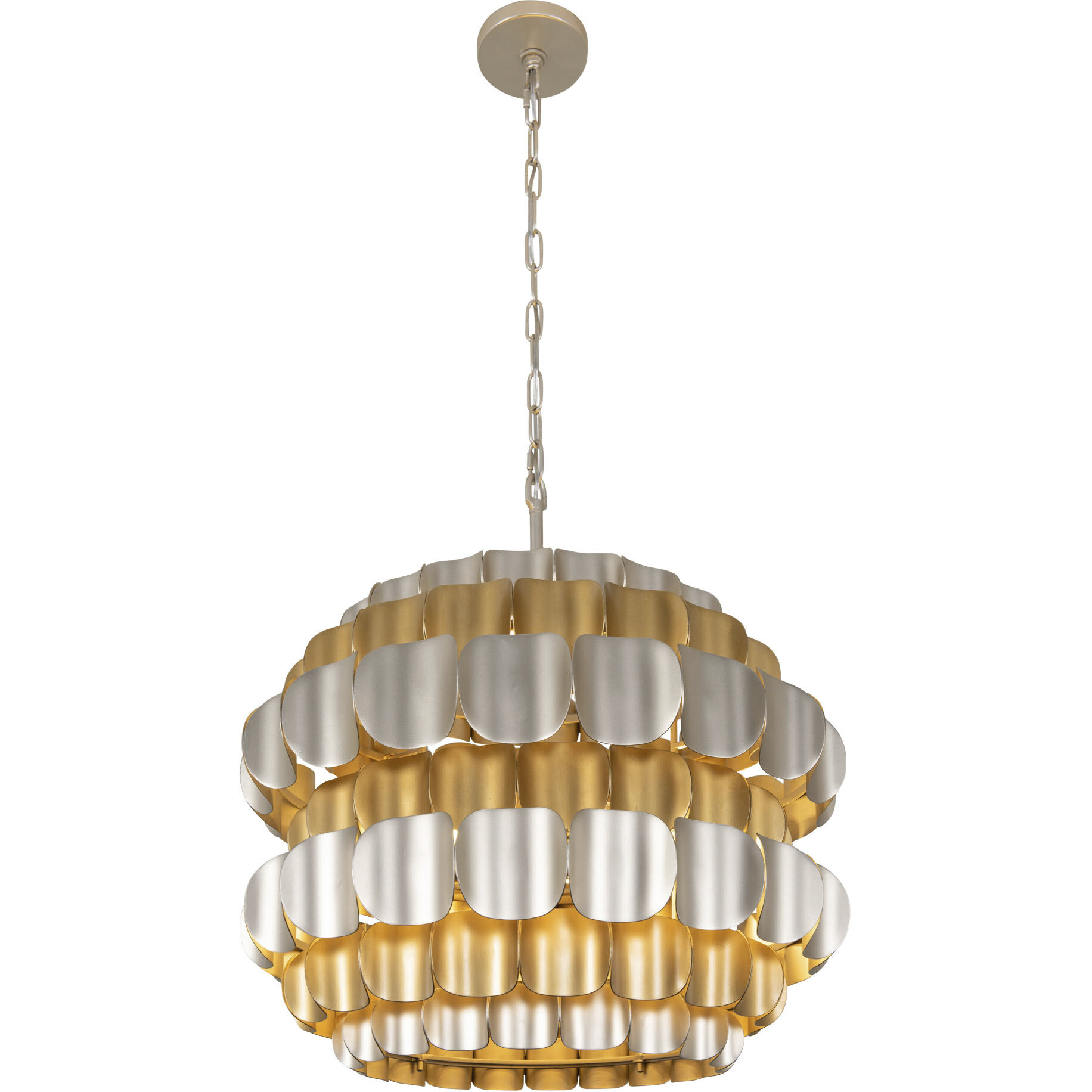 Swoon 6 Light 26.5 inch Antique Gold/Gold Dust Pendant Ceiling Light, Smithsonian Collaboration