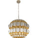 Swoon 6 Light 26.5 inch Antique Gold/Gold Dust Pendant Ceiling Light, Smithsonian Collaboration