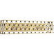 Windsor 4 Light 31 inch French Gold and Matte Black Bath Vanity Wall Light