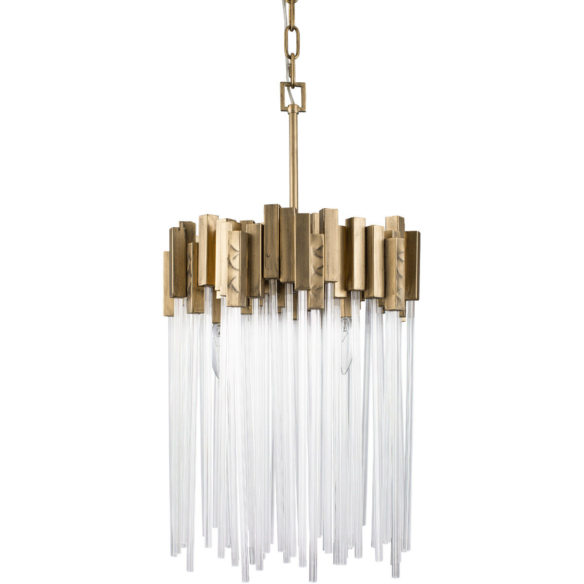 Matrix 3 Light 14 inch Havana Gold Pendant Ceiling Light