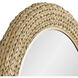 Athena French Gold with Natural Seagrass Wall Mirror