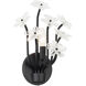 Wildflower 1 Light 10 inch Matte Black Sconce Wall Light, Smithsonian Collaboration