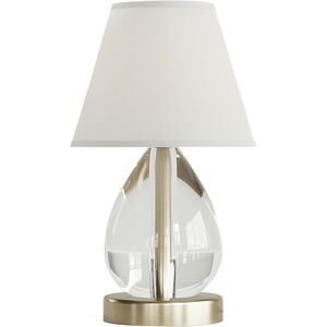 Mona & Lisa 13 inch 5.00 watt Antique Bronze Table Lamp Portable Light