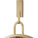 Stopwatch 33.25 X 22.25 inch Gold Powder Room Wall Mirror, Varaluz Casa
