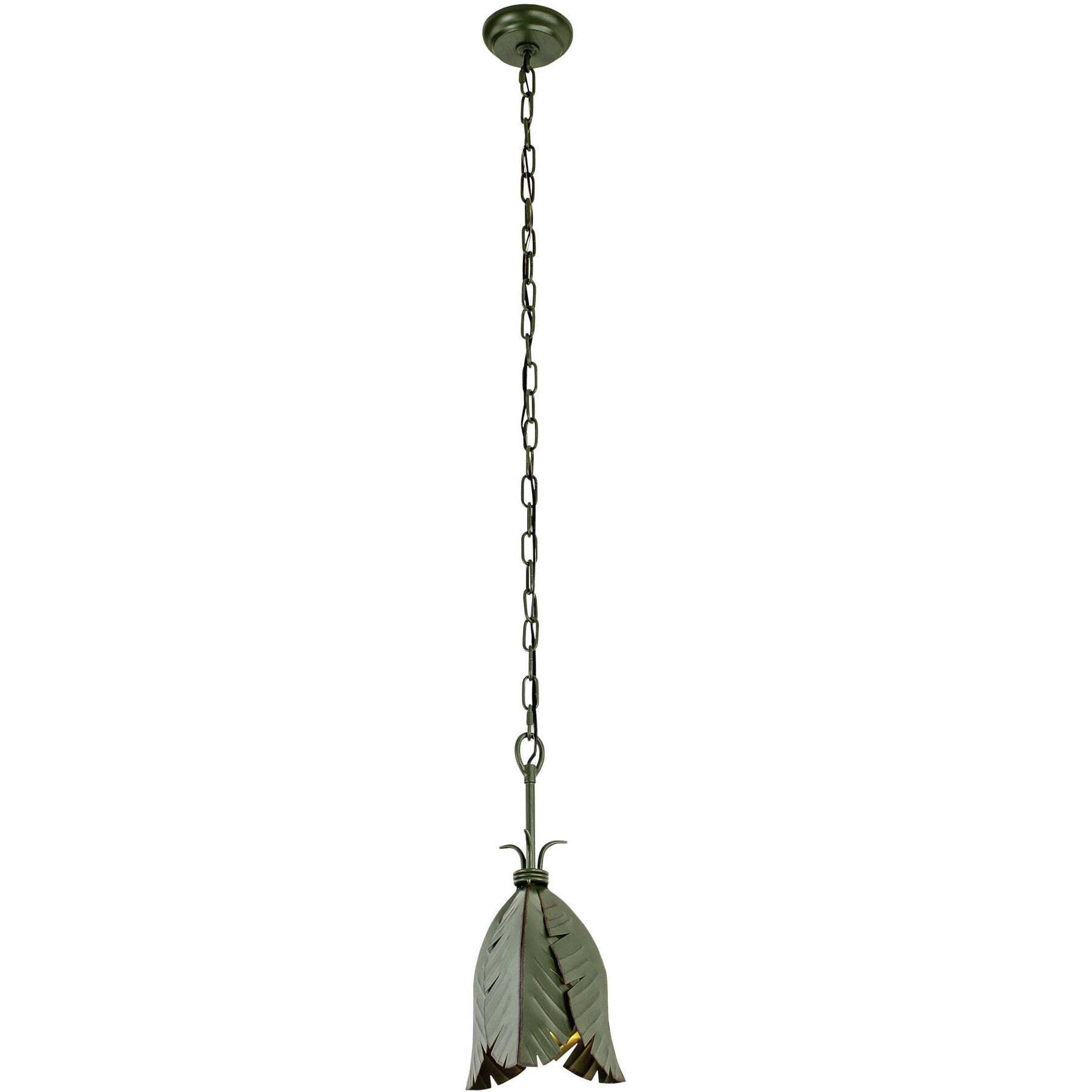 Banana Leaf 1 Light 9 inch Banana Leaf Mini Pendant Ceiling Light