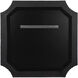 Farra 36 X 36 inch Cerused Black with Weathered Brass Wall Mirror