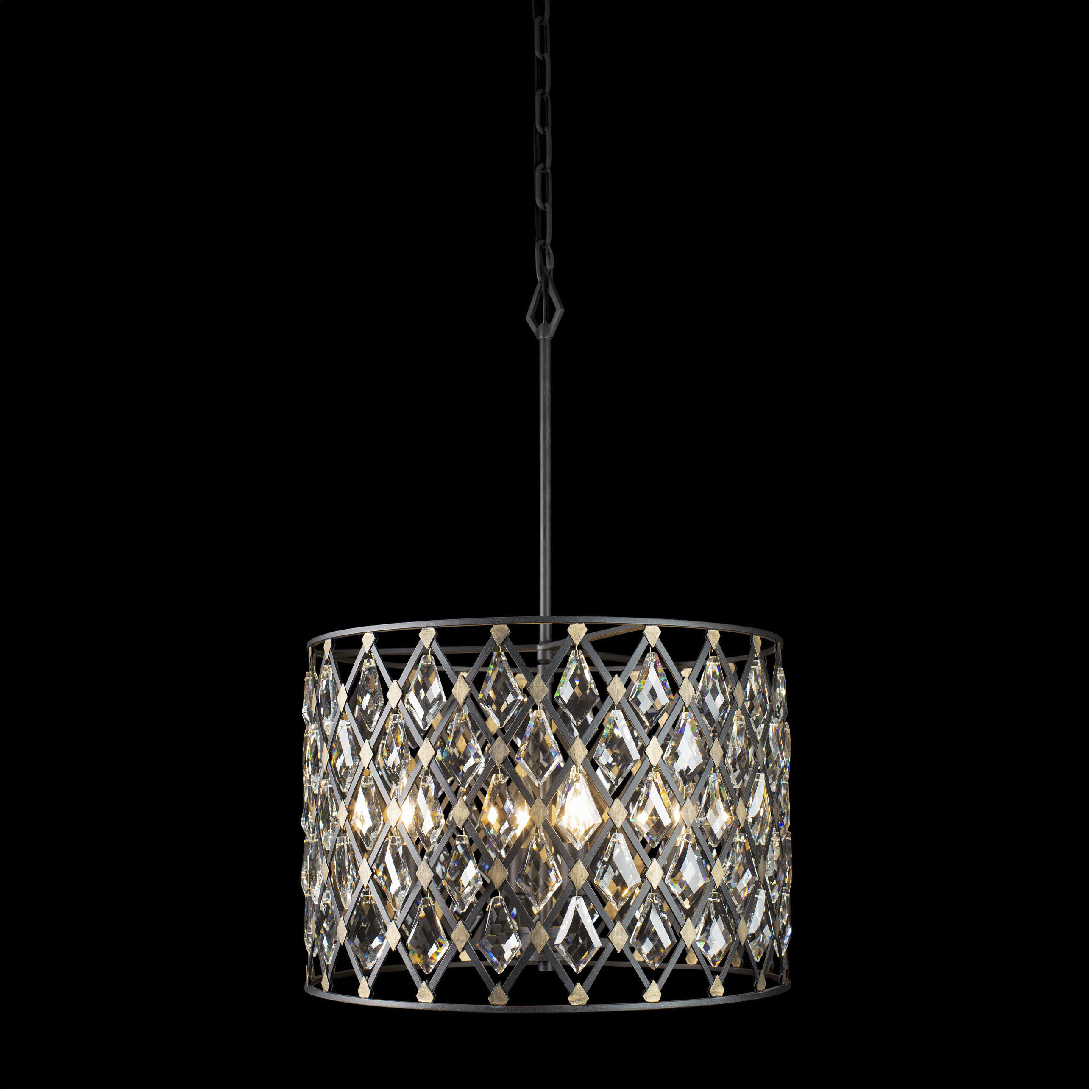 Windsor 4 Light 18 inch Carbon/Havana Gold Pendant Ceiling Light