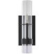 Cardiff 2 Light 9.88 inch Matte Black Wall Sconce Wall Light, Luz Studio